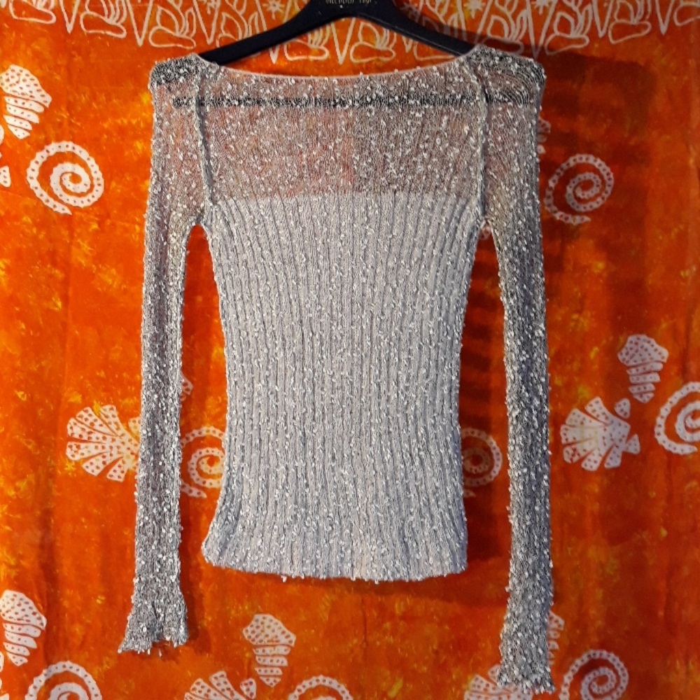 See☆Through☆Stretchy☆Grey☆Long☆Sleeve